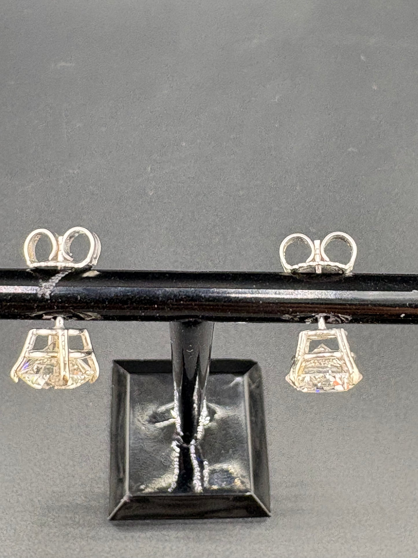 White Gold Lab-Grown Diamond Earrings – 3.40 CTW Total – IGI Certified