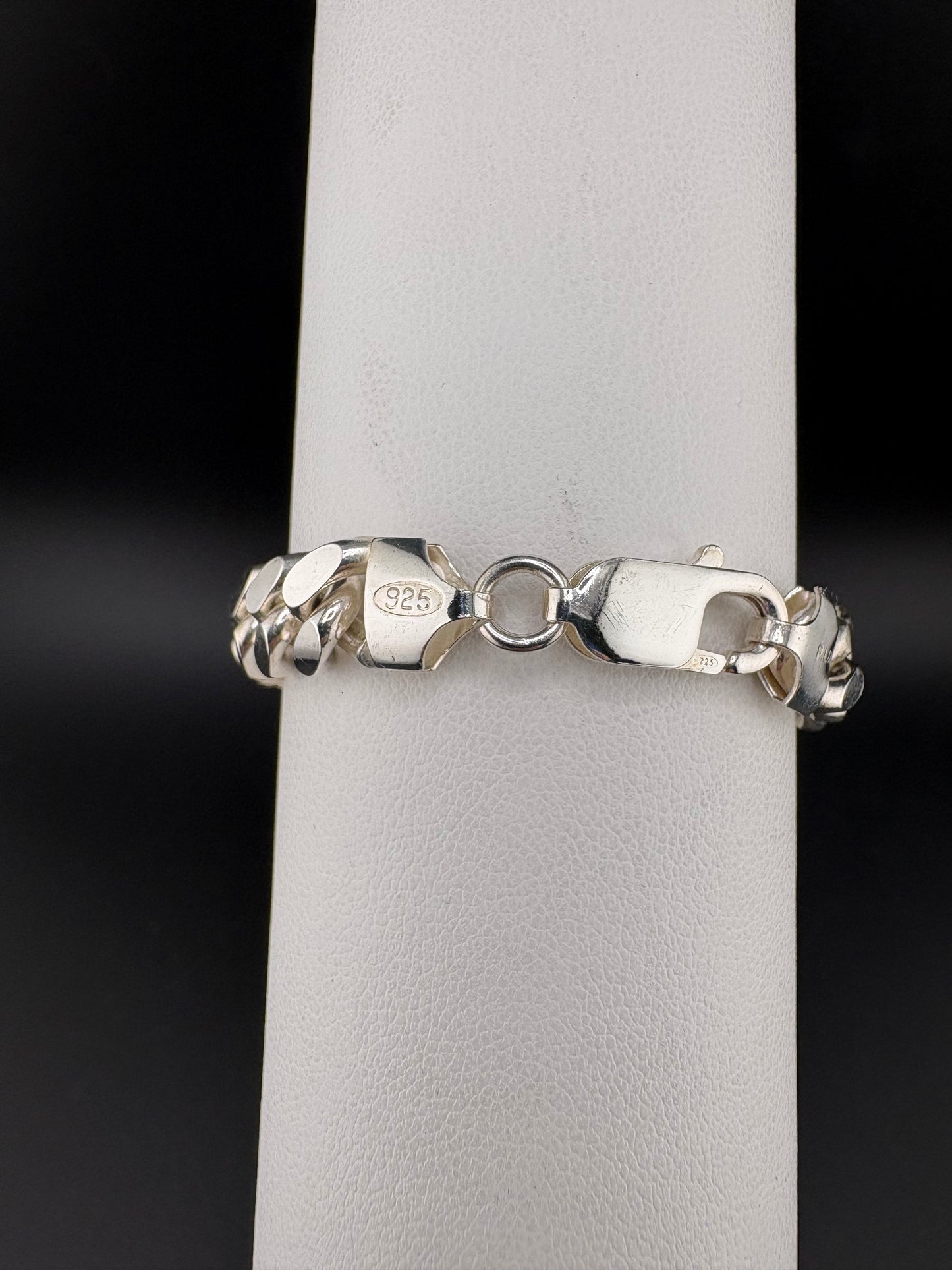 .925 Sterling Silver Cuban Link Bracelet – 8.19mm / 7"