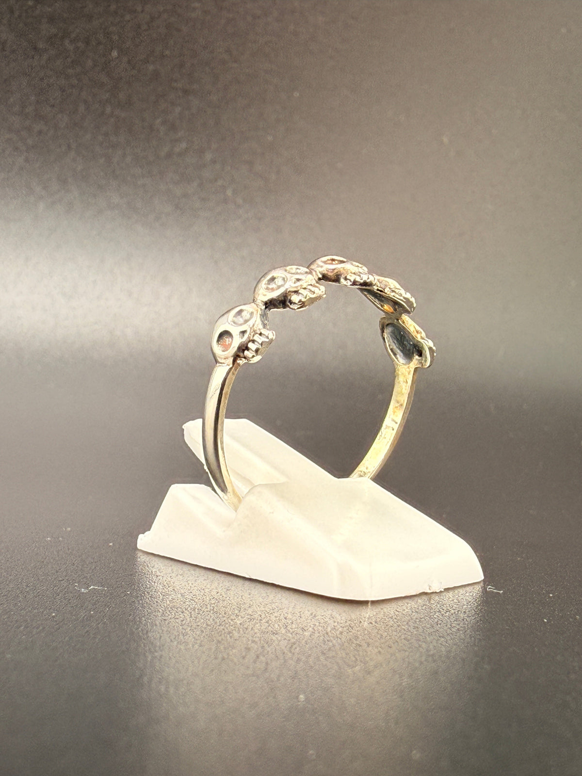 Sterling Silver 5 Skull Ring
