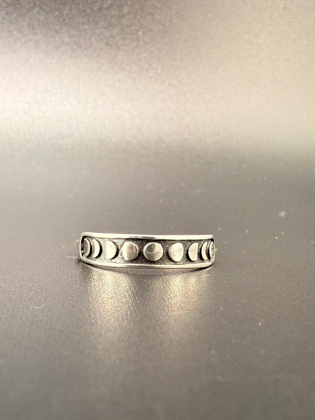 Sterling Silver Moon Phase Ring