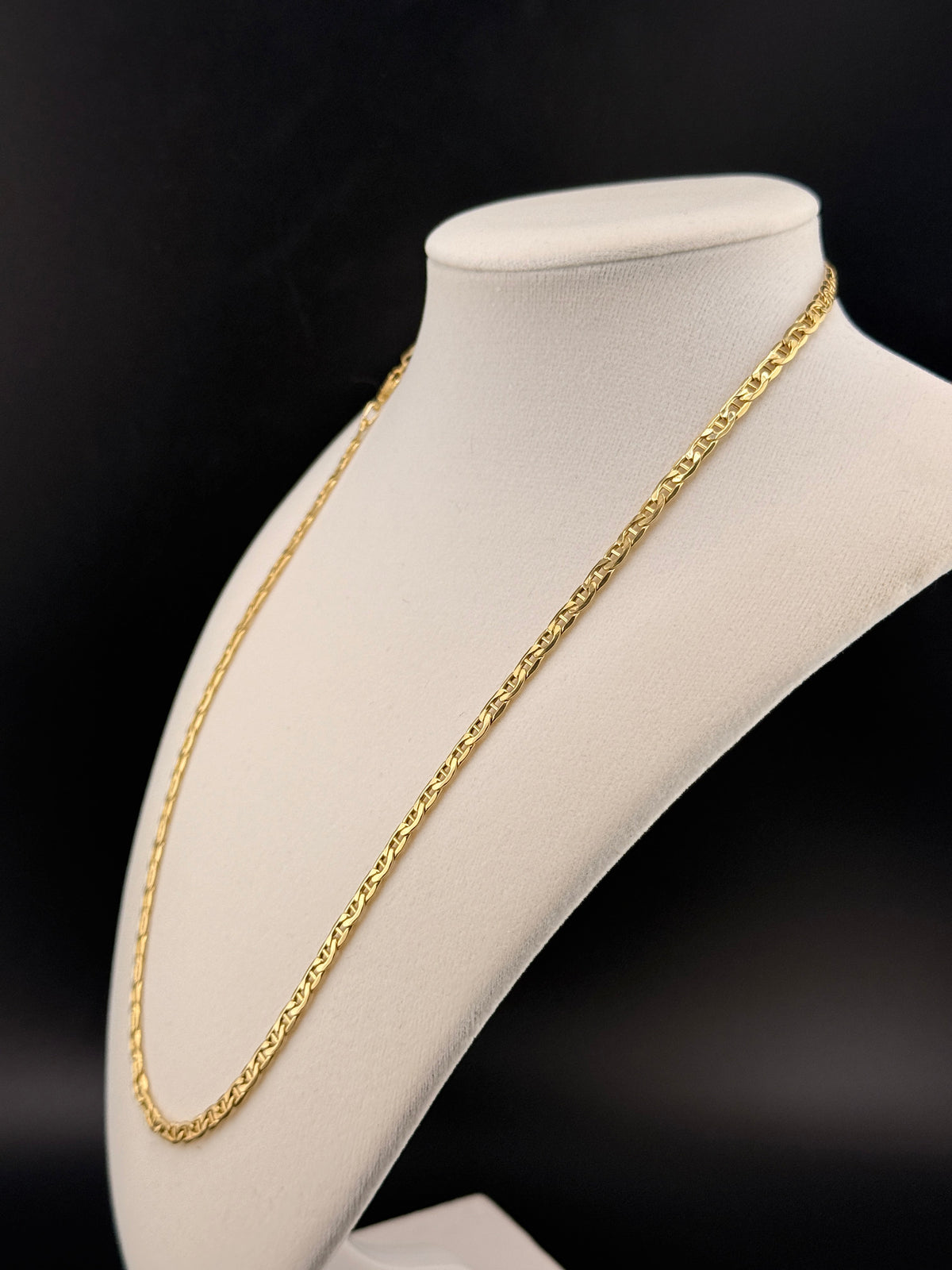 10K Gold Mariner Link Necklace 3.8 MM / 20-Inch