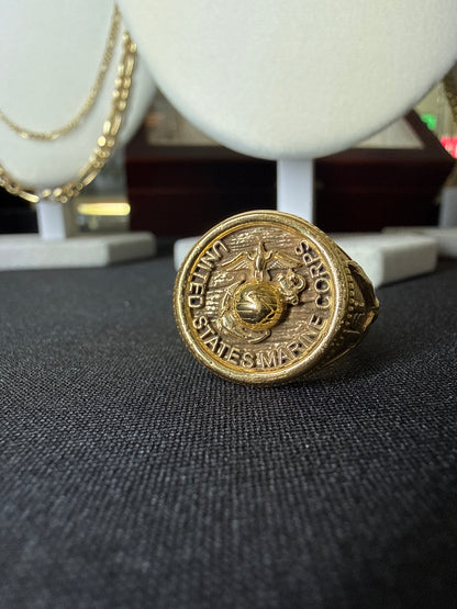 Marine Corp. Gold Bonded over 999 Silver