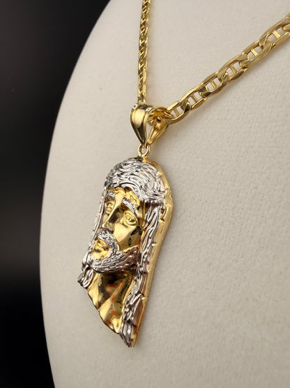 14K Gold Jesus Pendant – 4.61g Solid Gold Religious Charm | Wholesale Price Luxury Pendant | Jewelry Connect