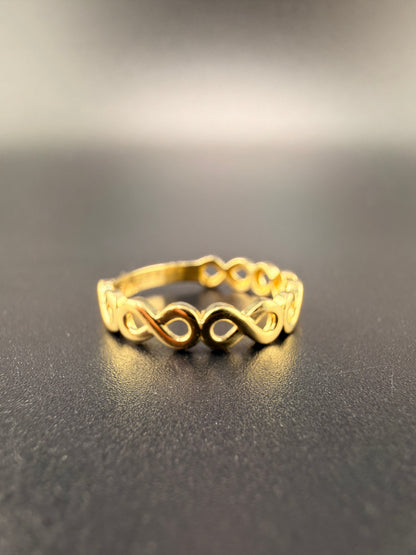 10K Gold Infinity Ring for Women – 1.6g Minimalist Love Symbol Ring Size 6.5 | Jewelry Connect