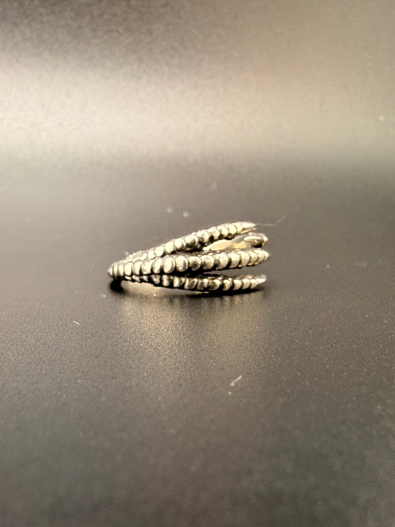 925 Sterling Silver Dragon Claw Ring – 2.5 Grams - 6.5