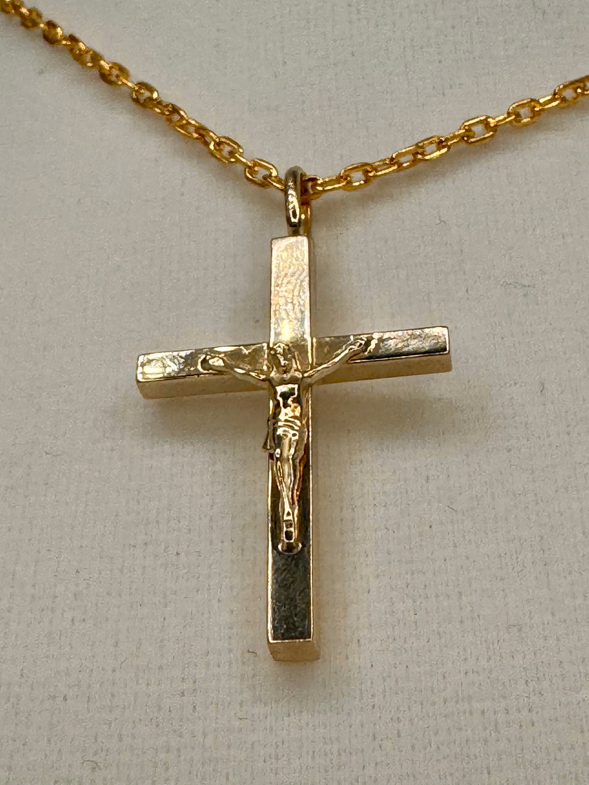 10K Solid Gold Jesus on Cross Pendant alternate product view