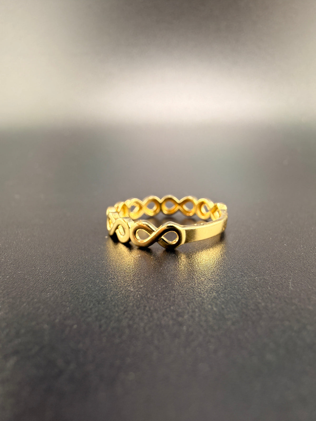10K Gold Infinity Ring for Women – 1.6g Minimalist Love Symbol Ring Size 6.5 | Jewelry Connect detail view