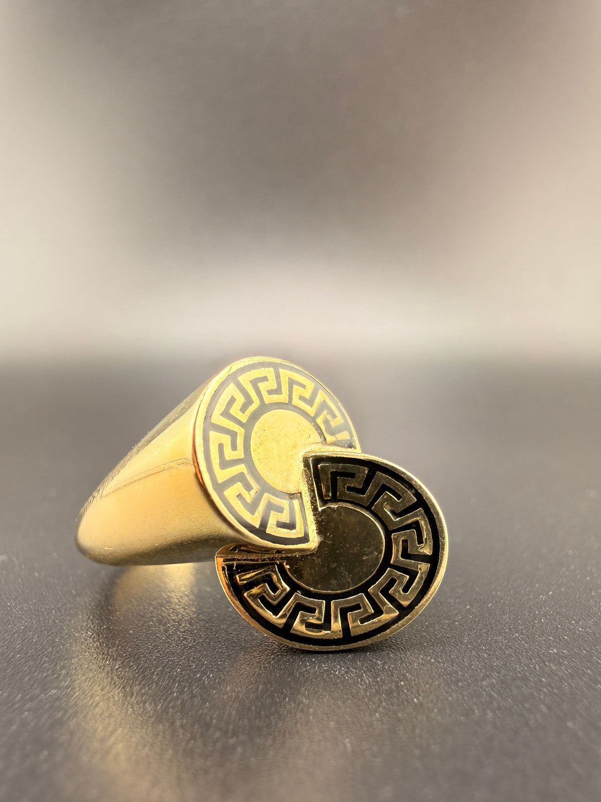 10K Gold Greek Key Women’s Ring – 2.8g Solid Gold Designer Band (Size 9) | Retail $1540 – Wholesale $481 alternate product view