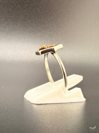 Sterling Silver Honey Bee Ring - 8.25