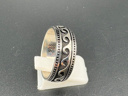 .925 Sterling Silver Tidal Wave Band – Size 11 – 7.1g