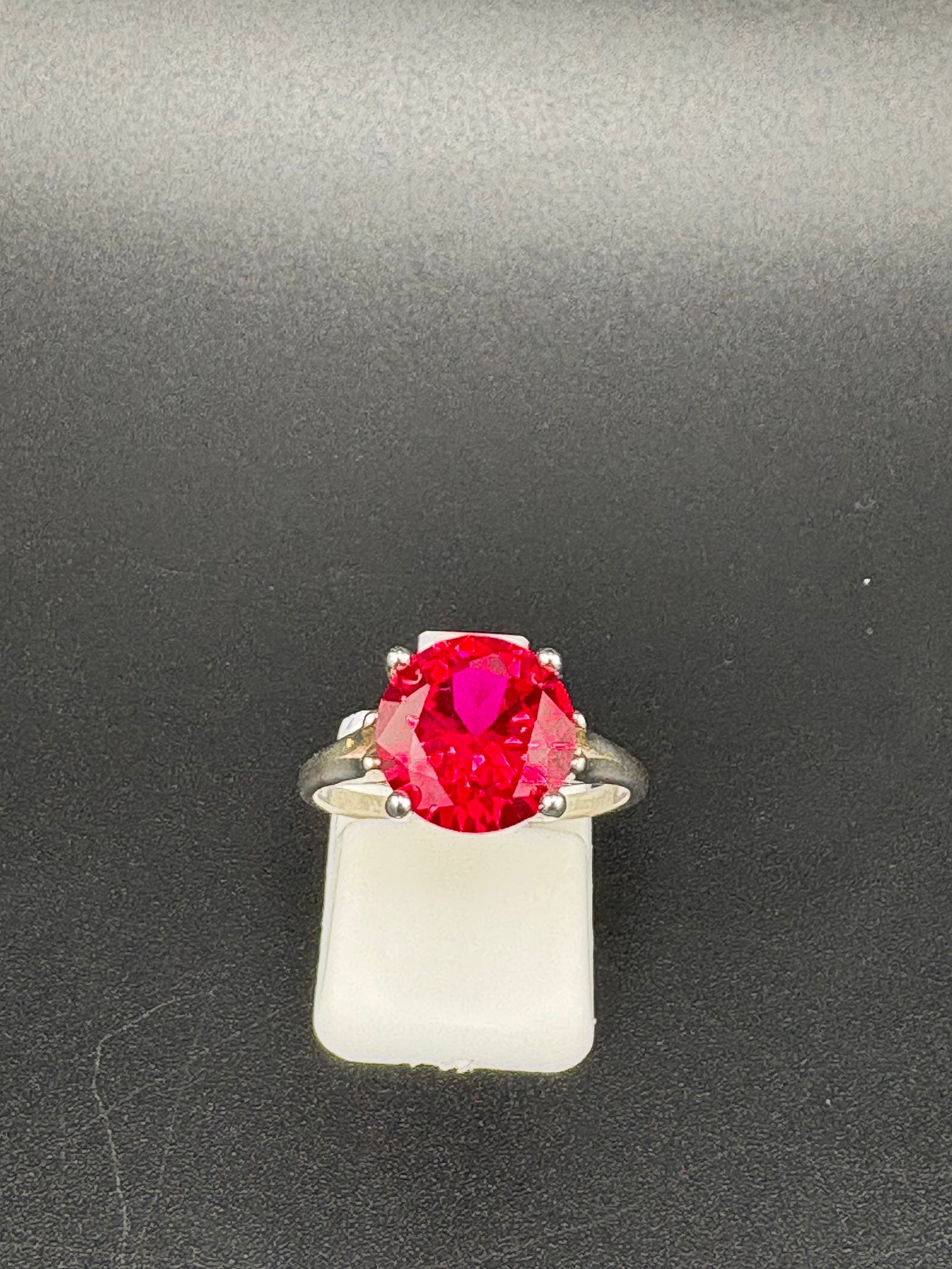 925 Sterling Silver 3ct Ruby Solitaire Ring alternate product view