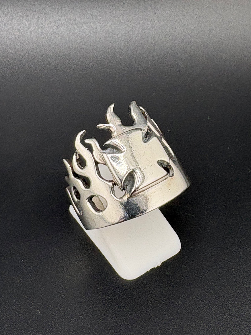 925 Sterling Silver West Coast Chopper Cross Ring