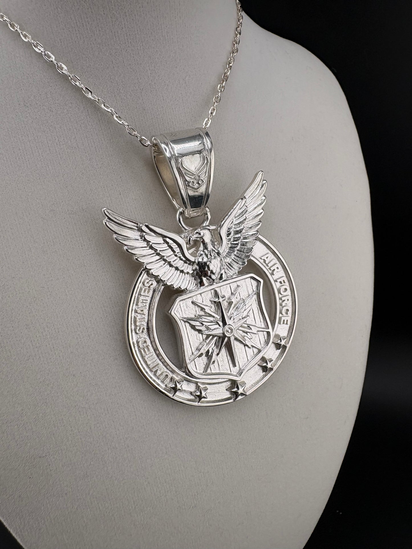 Sterling Silver U.S. Air Force Pendant