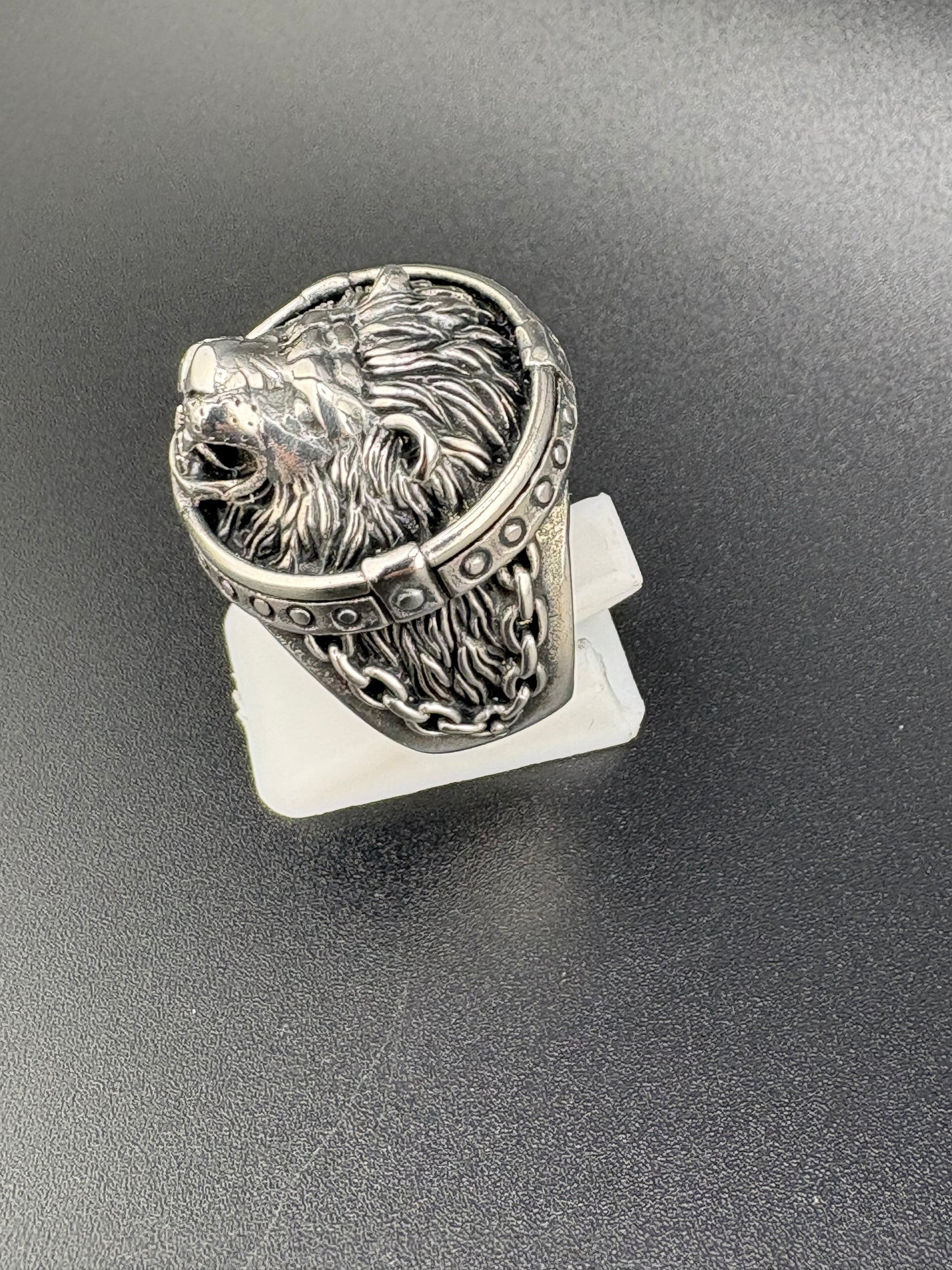 925 Sterling Silver Lion Head Ring – Bold Statement Jewelry
