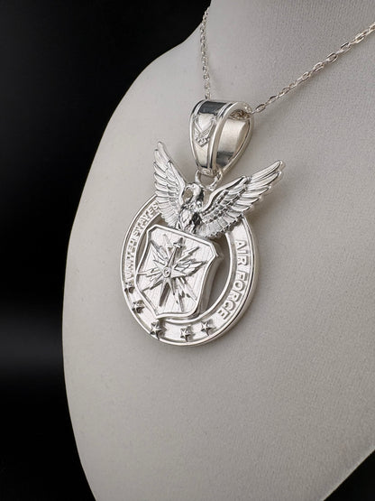Sterling Silver U.S. Air Force Pendant