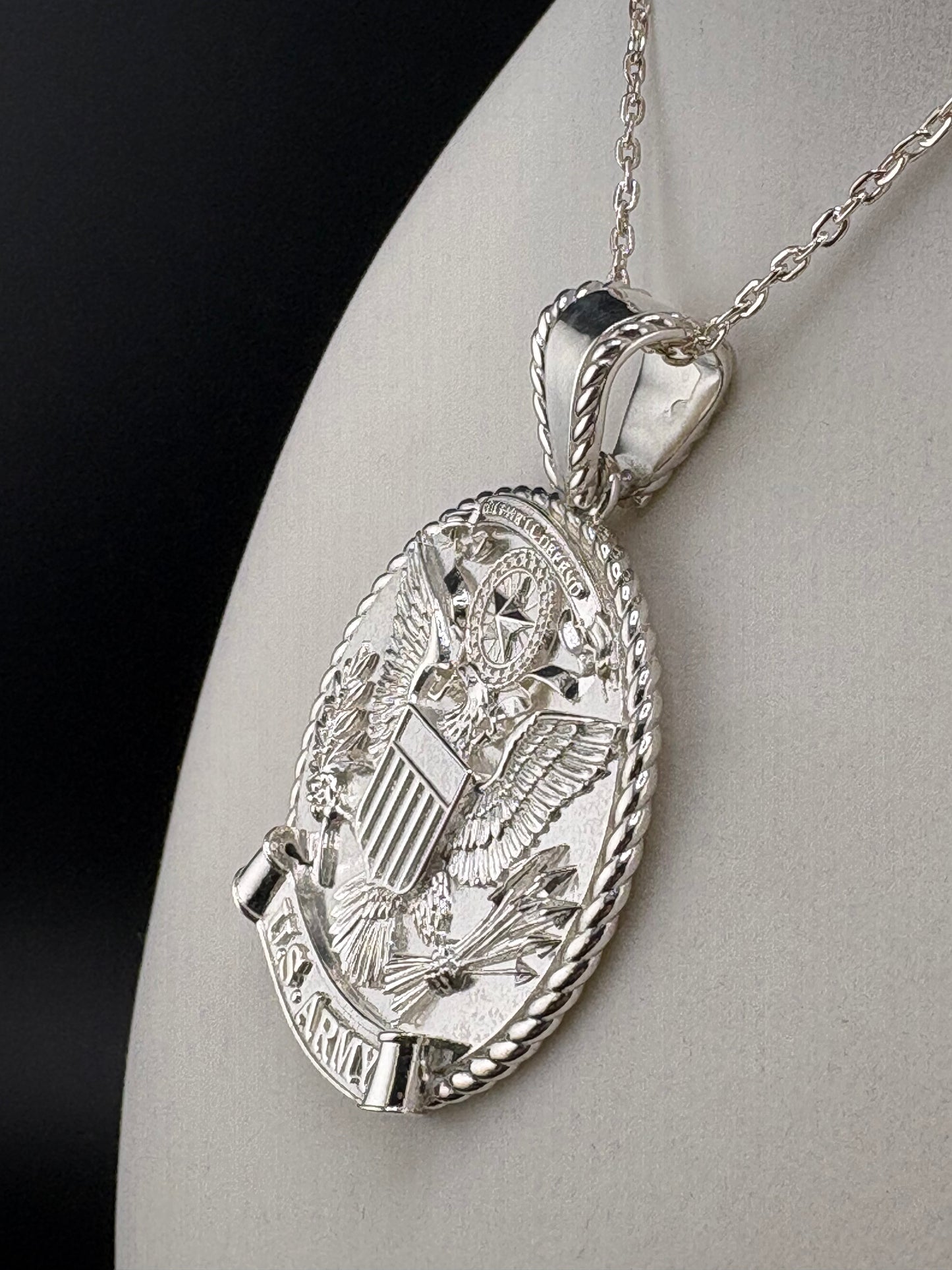 Sterling Silver U.S. Army Pendant
