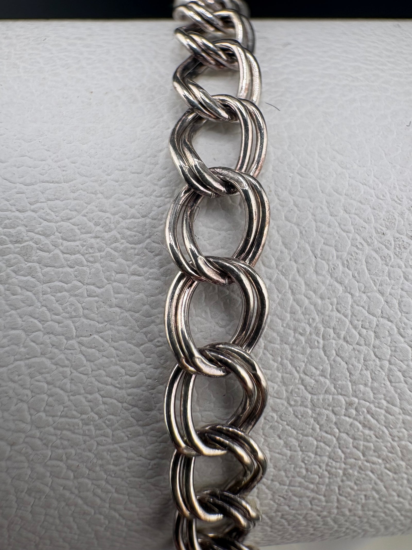.925 Sterling Silver Double Curb Link Bracelet – 4 mm / 7 in alternate product view