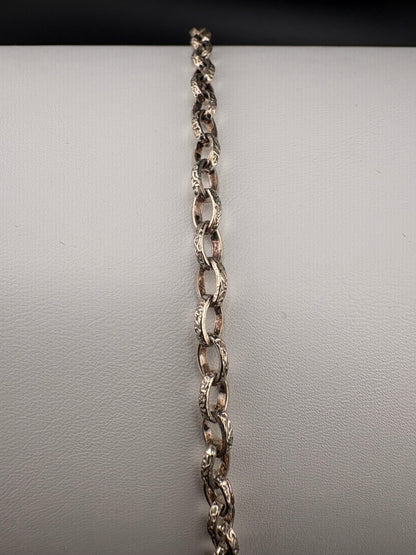 .925 Sterling Silver Anchor Link Bracelet – 4.95 MM / 8 in