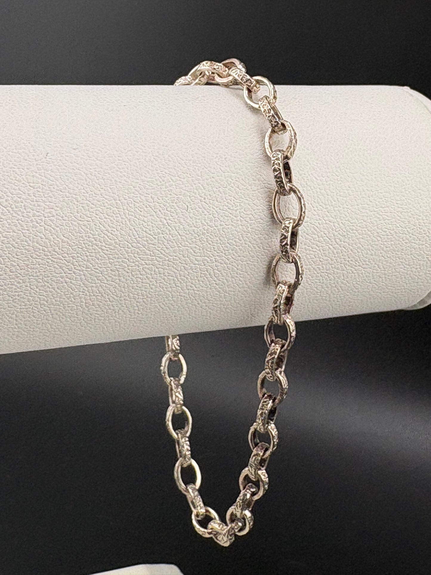 .925 Sterling Silver Anchor Link Bracelet – 4.95 MM / 8 in