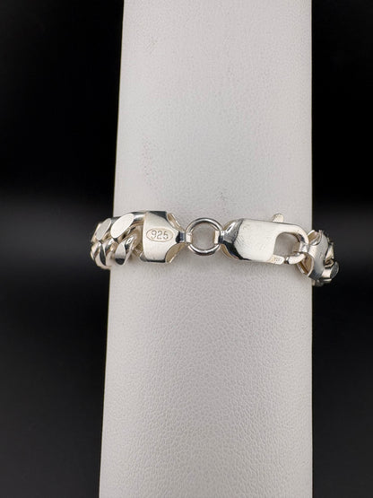 .925 Sterling Silver Cuban Link Bracelet – 8.19mm  / 7"