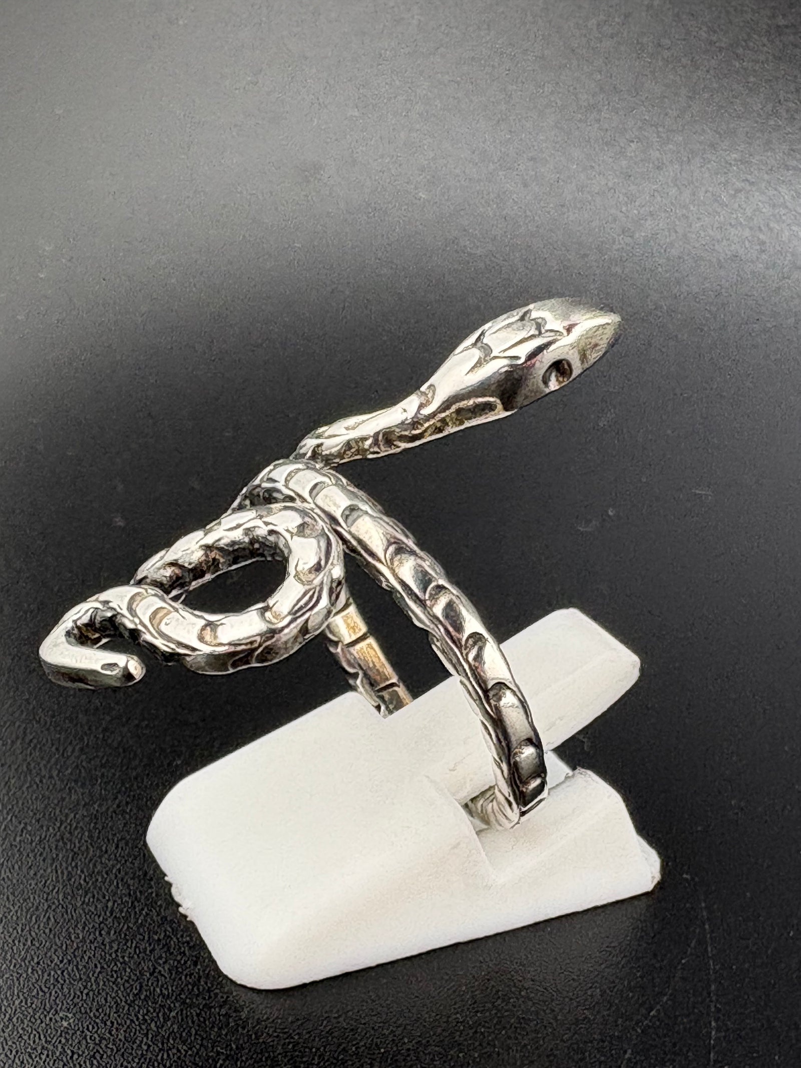 .925 Sterling Silver Snake Wrap Ring – 5.25g alternate product view