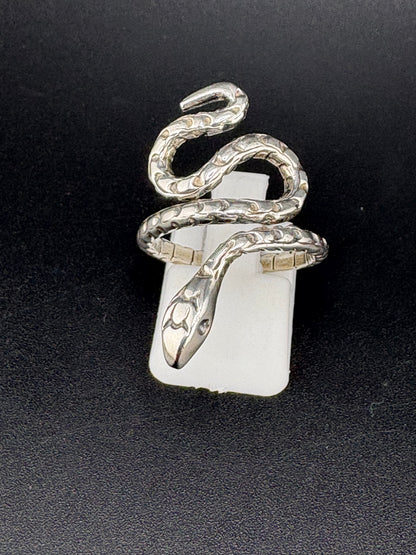 .925 Sterling Silver Snake Wrap Ring – 5.25g