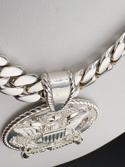 Sterling Silver U.S. Army Pendant