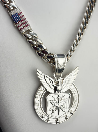 Sterling Silver U.S. Air Force Pendant