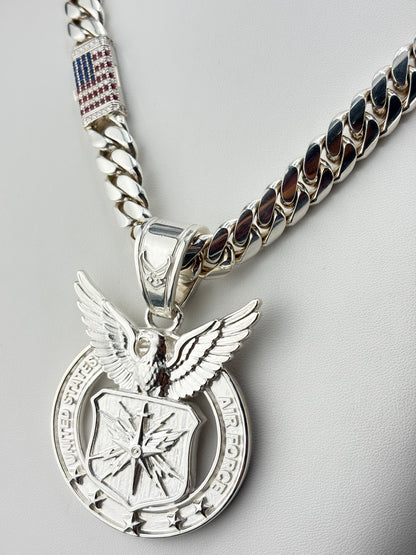 Sterling Silver U.S. Air Force Pendant