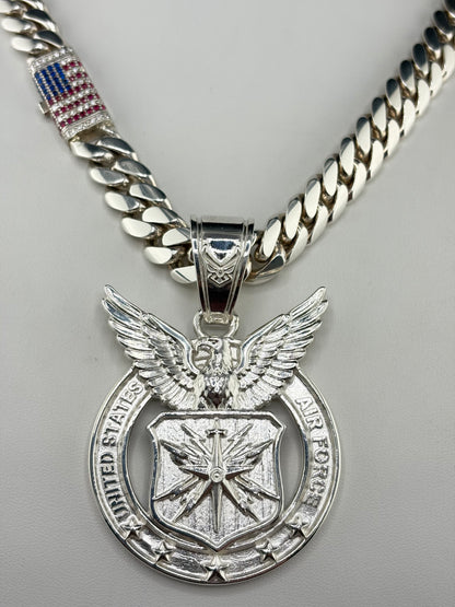 Sterling Silver U.S. Air Force Pendant