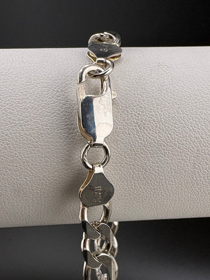 925 Sterling Silver Figaro Chain Bracelet – 7.25mm – 8.5"
