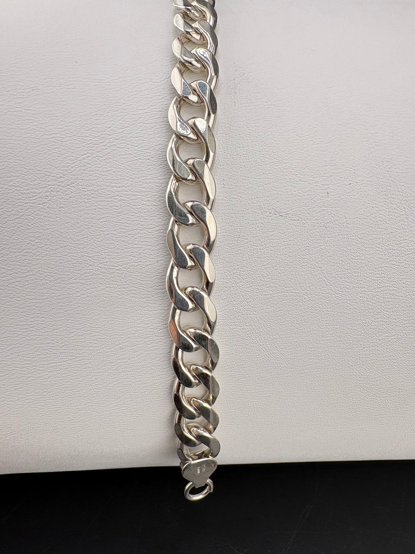 .925 Sterling Silver Curb Link Bracelet – 8.15mm – 8.5"