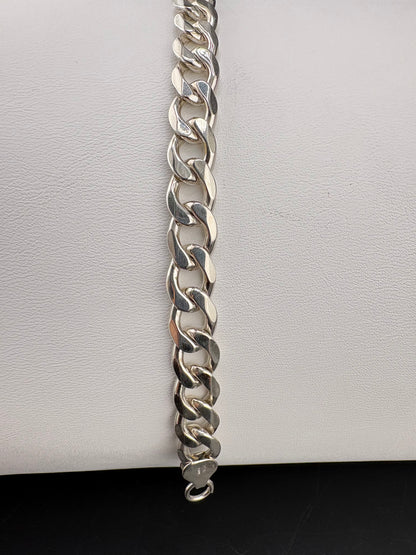 .925 Sterling Silver Curb Link Bracelet – 8.15mm – 8.5"