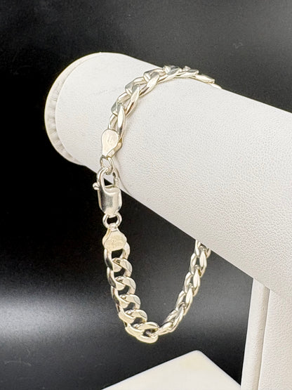 .925 Sterling Silver Curb Link Bracelet – 8.3mm – 8.25"