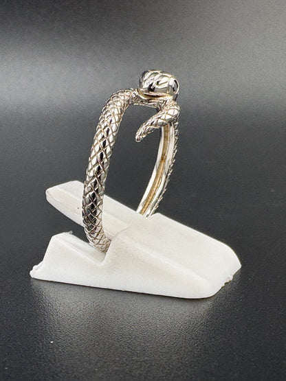 .925 Sterling Silver Snake Wrap Ring – 2.47g – Size 7