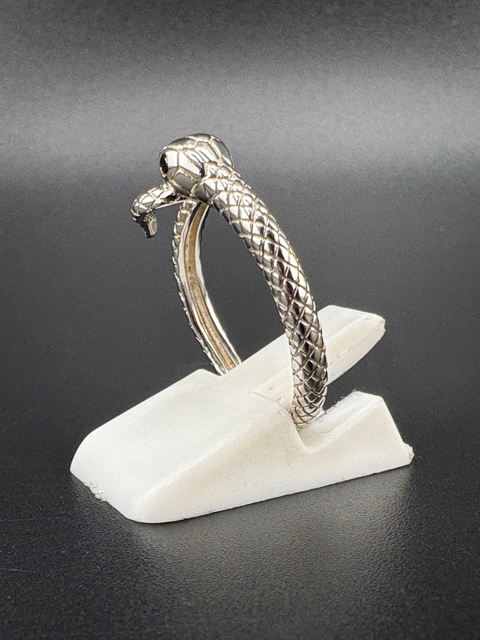 .925 Sterling Silver Snake Wrap Ring – 2.47g – Size 7 alternate product view