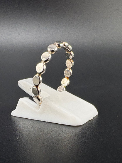 .925 Sterling Silver Dainty Circle Ring – 1.87g