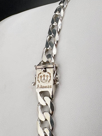 .925 Sterling Silver Curb Chain Necklace – 11.25mm / 23.5"
