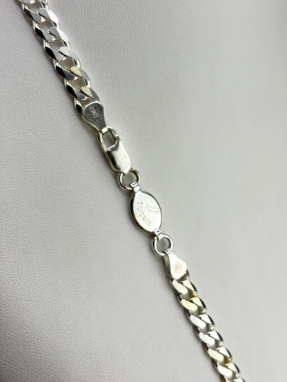 .925 Sterling Silver Curb Chain Necklace – 6.66mm / 24"