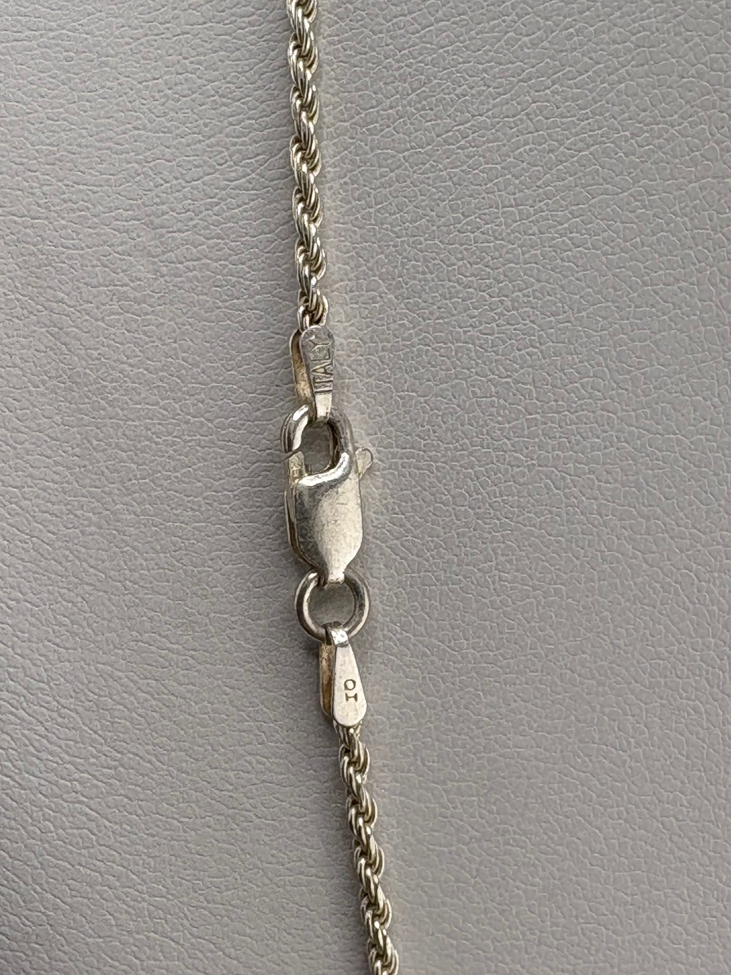 .925 Sterling Silver Rope Chain Necklace – 1.51mm / 30"