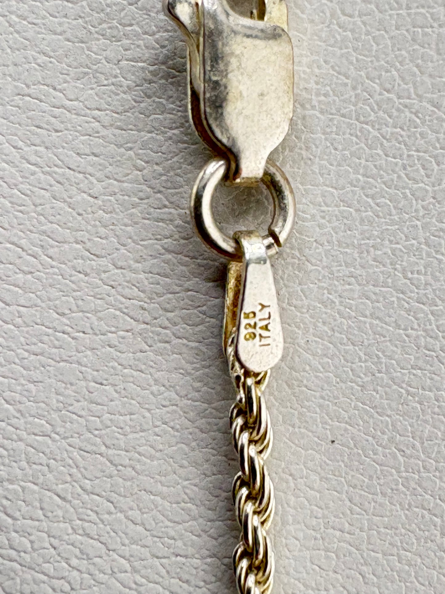 .925 Sterling Silver Rope Chain Necklace – 1.51mm / 30"