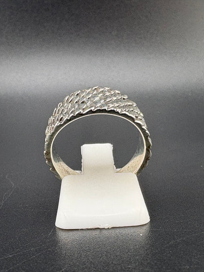 .925 Sterling Silver Dragon Scale Ring – 4.56g