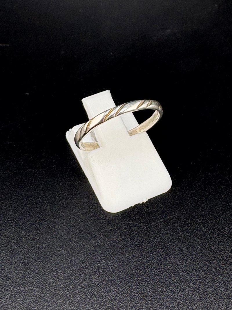 .925 Sterling Silver Textured Band Ring – 1.1g