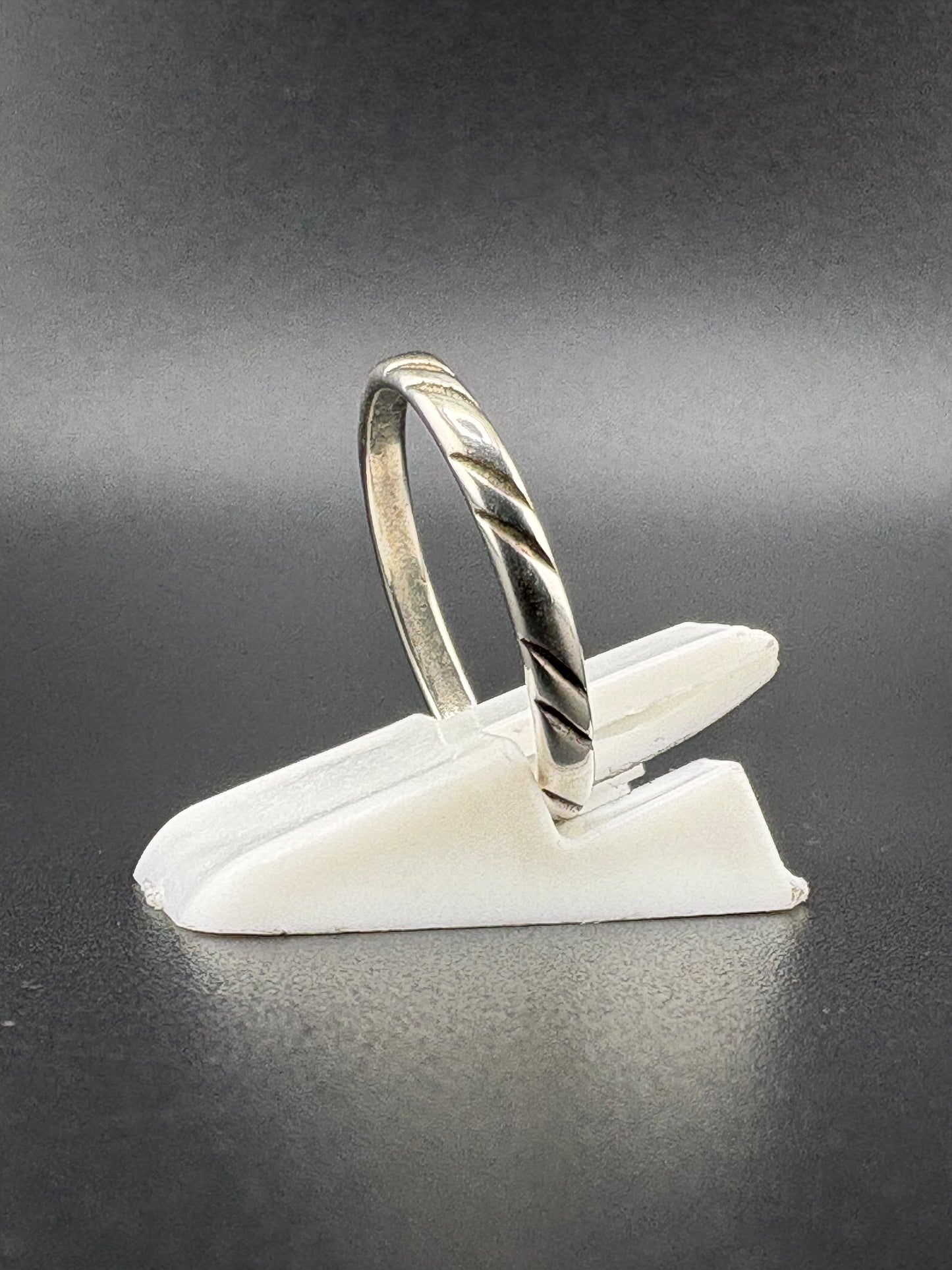 .925 Sterling Silver Textured Band Ring – 1.1g