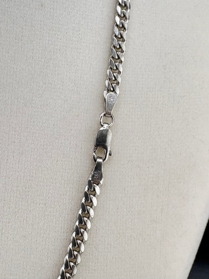 .925 Sterling Silver Cuban Link Necklace – 3.92mm / 18"