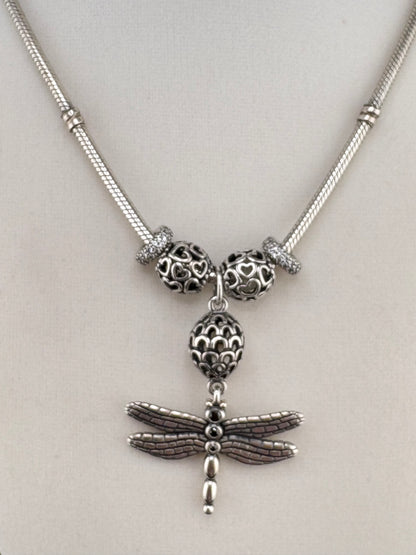 Snake Chain Necklace with Pandora Charms – 3mm / 20"