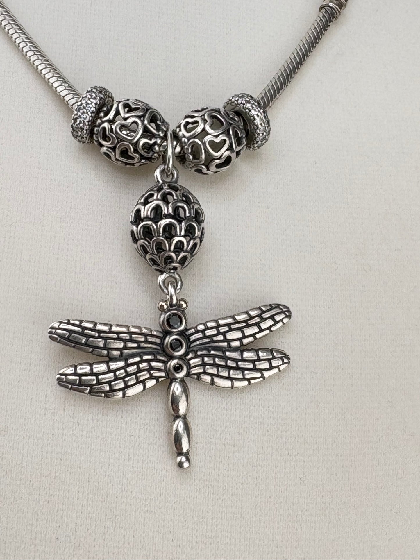 Snake Chain Necklace with Pandora Charms – 3mm / 20"