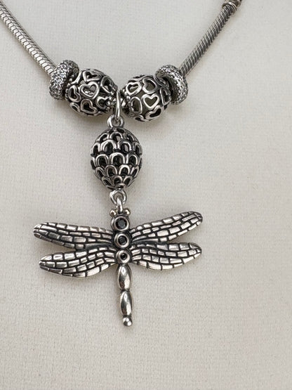 Snake Chain Necklace with Pandora Charms – 3mm / 20"
