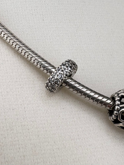 Snake Chain Necklace with Pandora Charms – 3mm / 20"