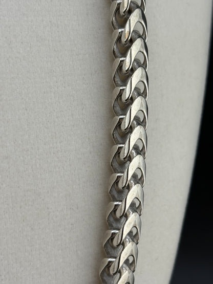 .925 Sterling Silver Franco Link Necklace – 5.52mm / 22"